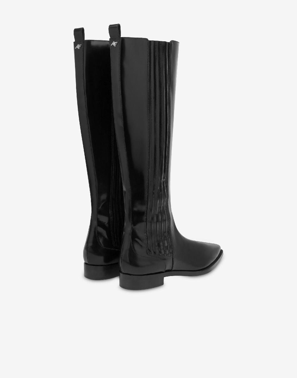Alberta Ferretti Stivali in vitello spazzolato Novità