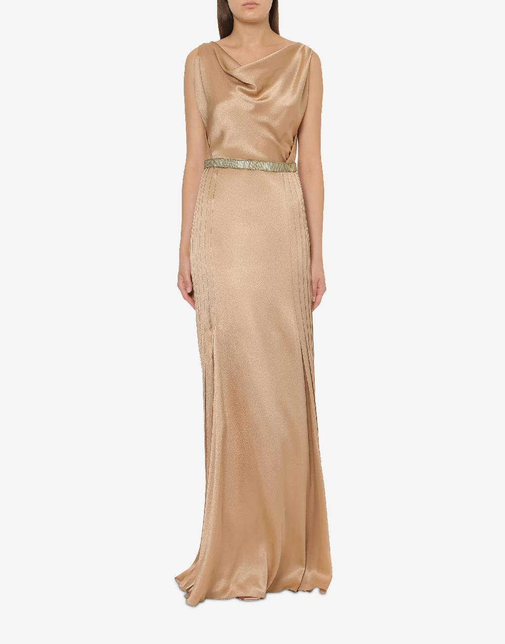 Alberta Ferretti Cintura con paillettes effetto metallico Italy