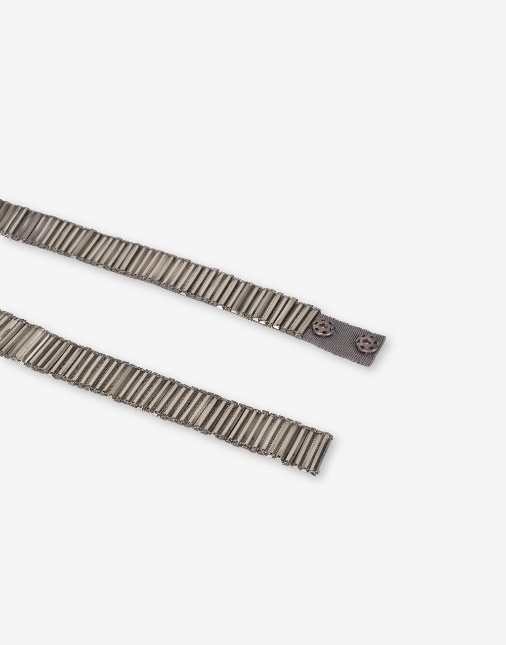 Alberta Ferretti Cintura con paillettes effetto metallico Italia