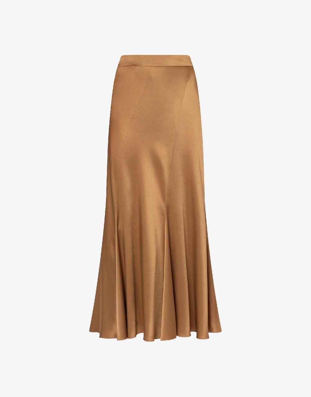 Alberta Ferretti Gonna longuette in raso Spedizione Gratuita