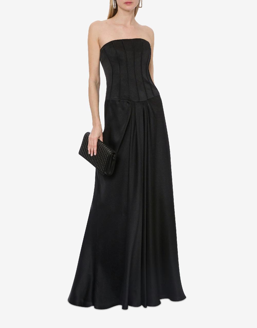Alberta Ferretti Abito lungo bustier in raso Negozi Online