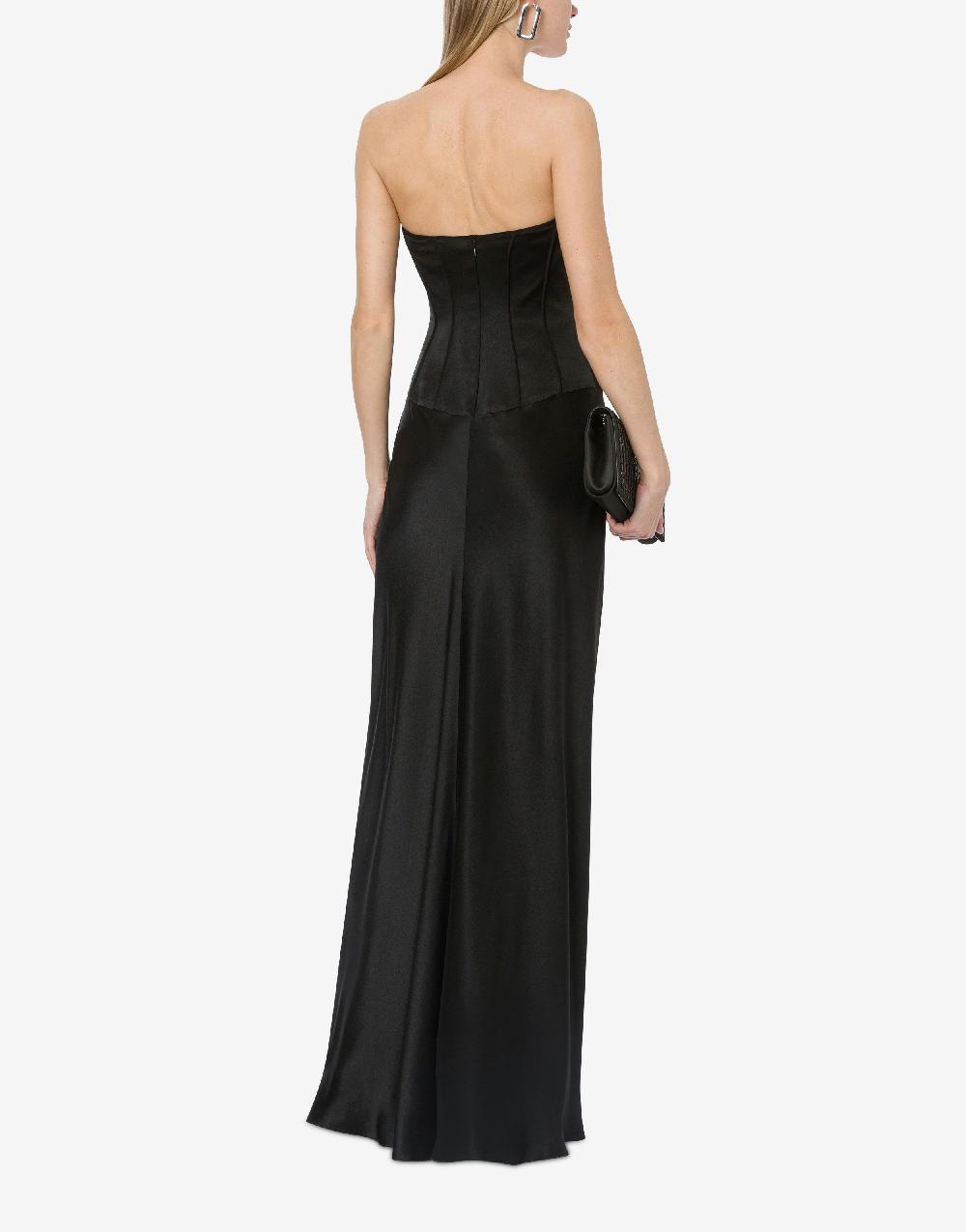 Alberta Ferretti Abito lungo bustier in raso Negozi Online