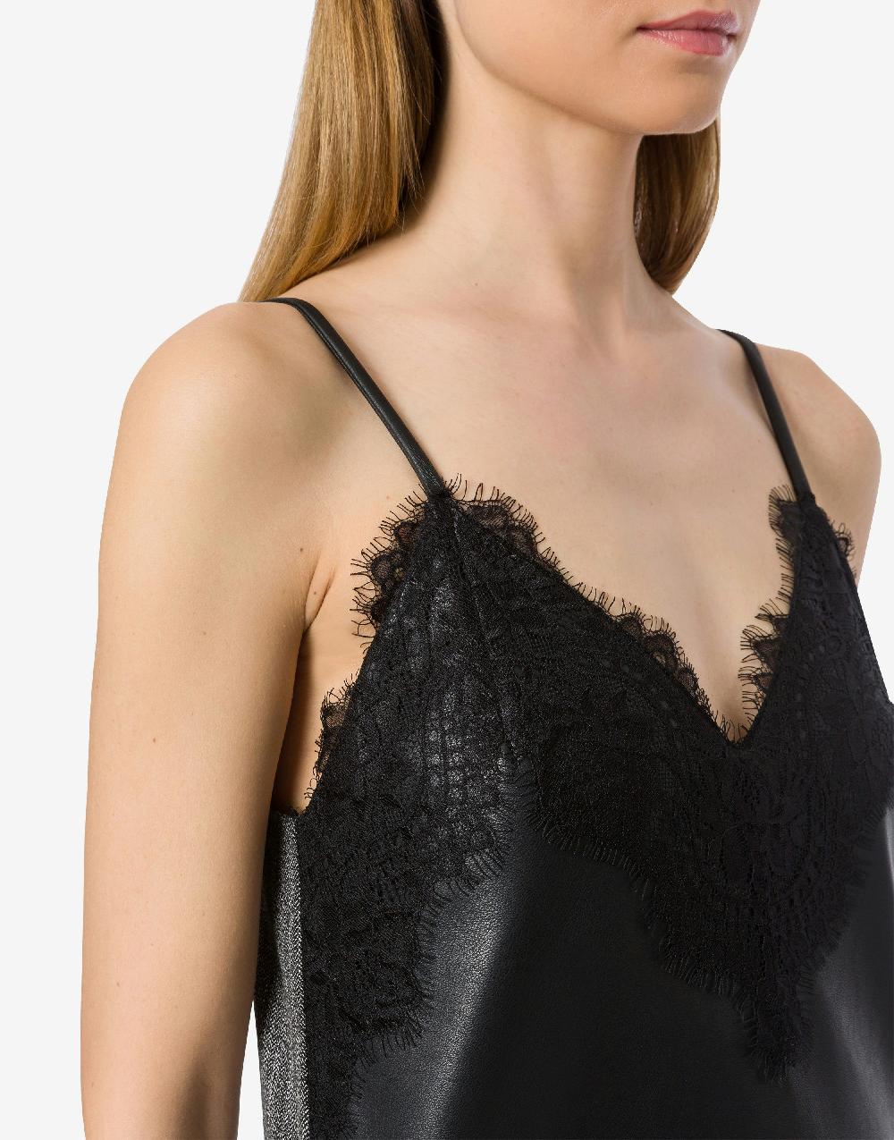 Alberta Ferretti Tank top in tessuto nappato e chevron Affare Del Giorno