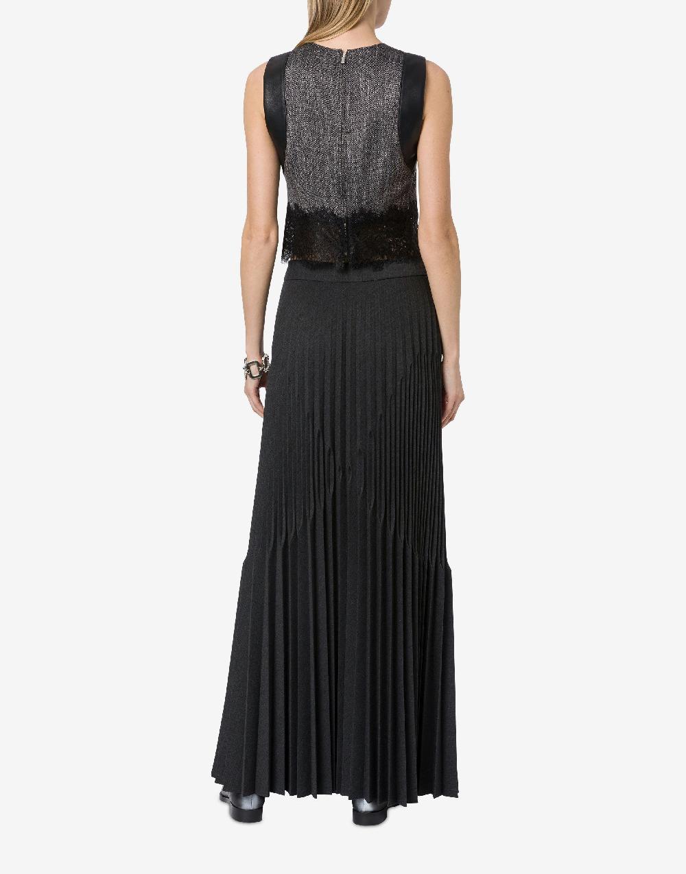 Alberta Ferretti Gonna in twill di lana stretch Presa