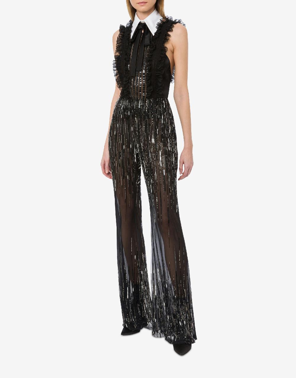 Alberta Ferretti Top in chiffon organico con colletto staccabile In Saldo