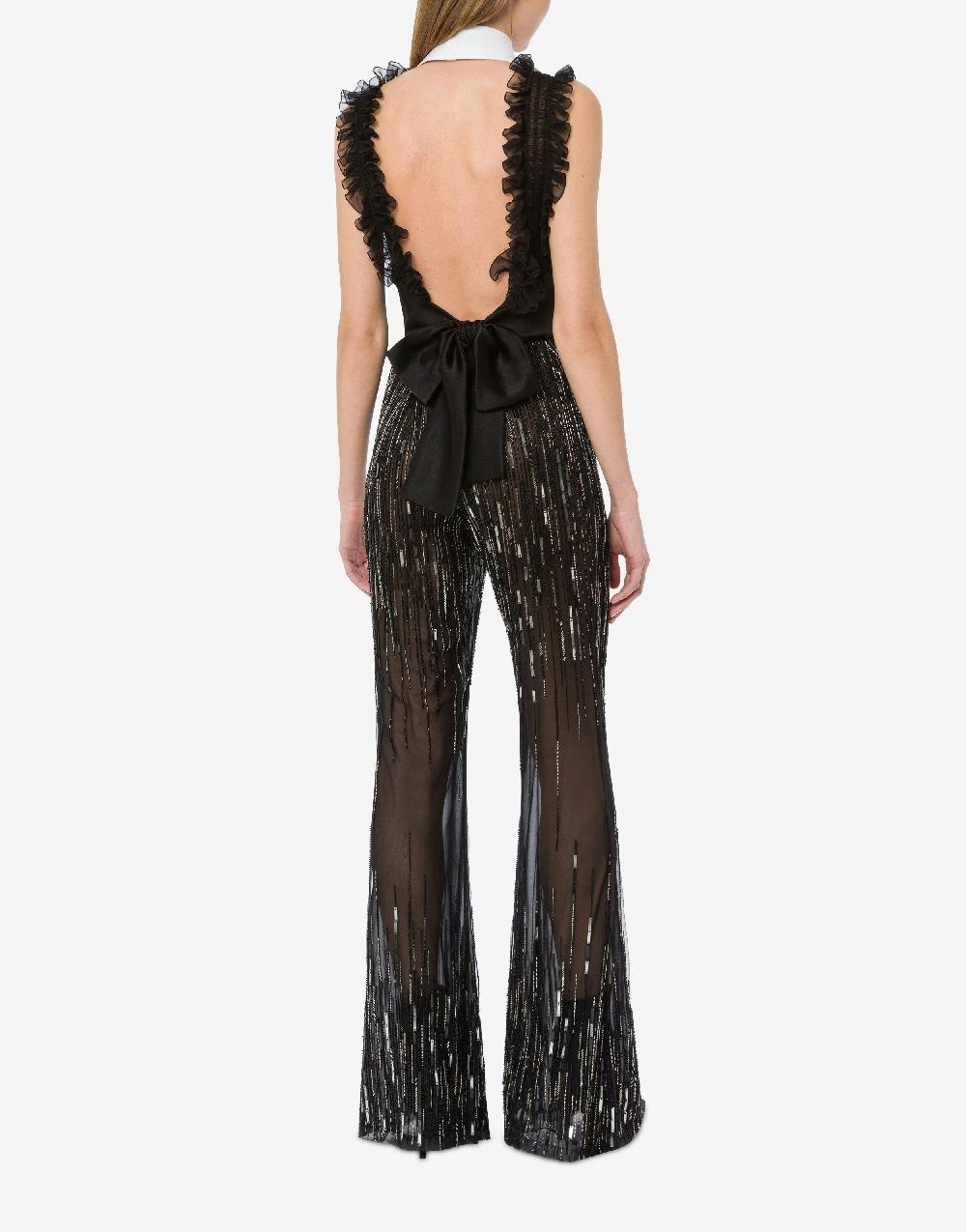 Alberta Ferretti Top in chiffon organico con colletto staccabile In Saldo