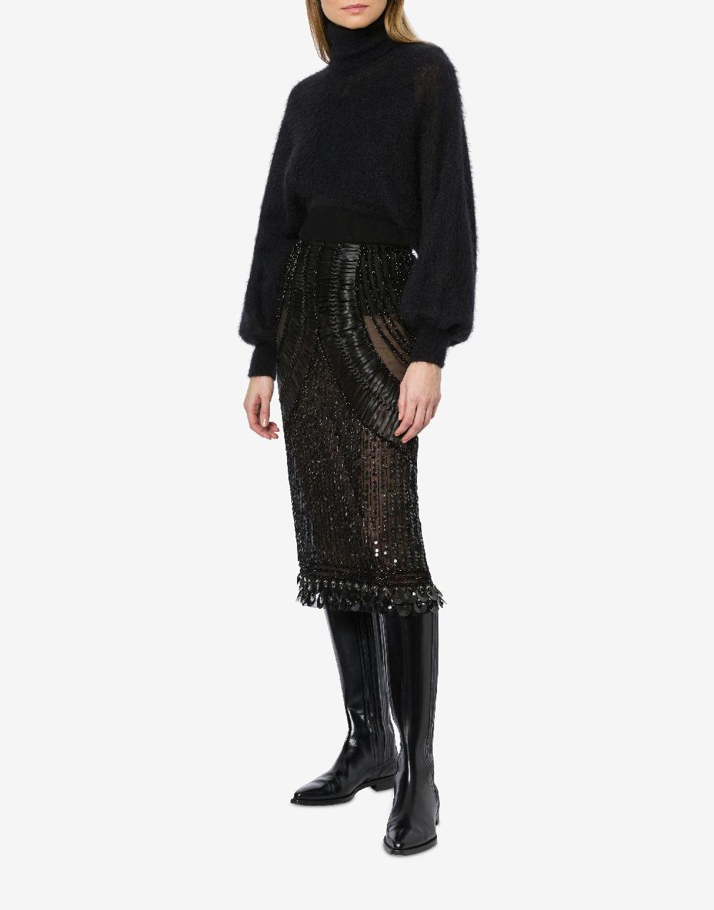 Alberta Ferretti Gonna in tulle con paillettes Saldi Di Fabbrica