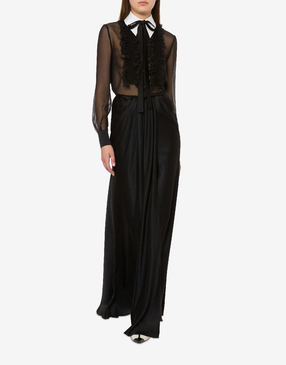 Alberta Ferretti Gonna lunga in raso Vendite Flash