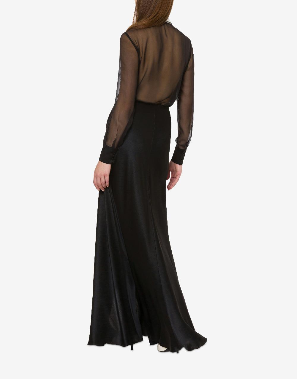 Alberta Ferretti Gonna lunga in raso Vendite Flash