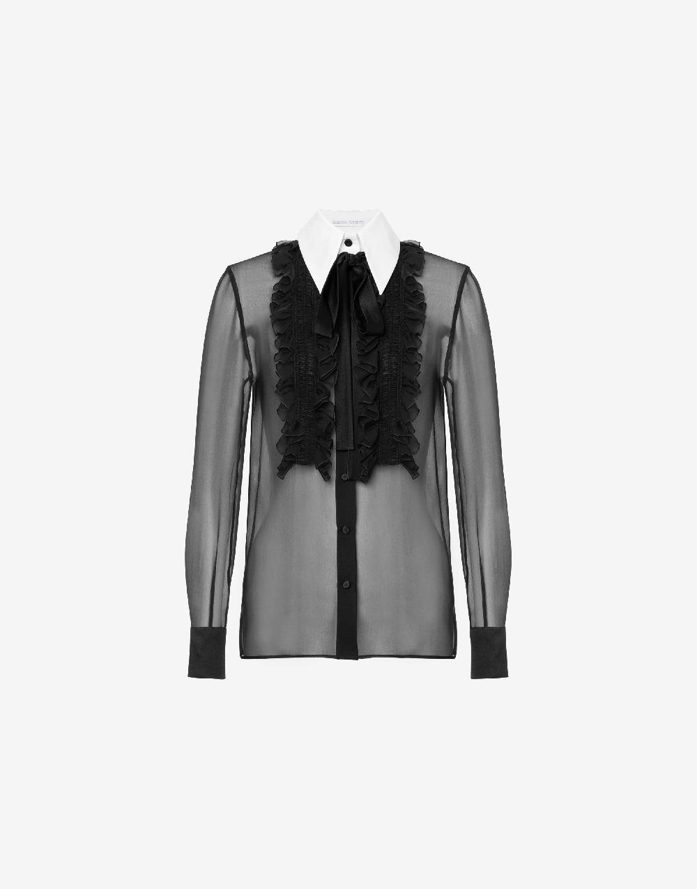 Alberta Ferretti Camicia in chiffon organico Italia