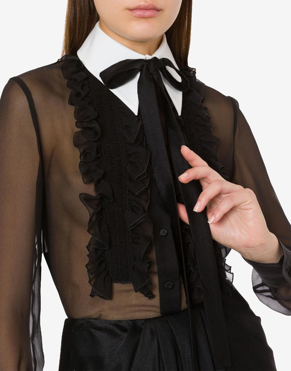 Alberta Ferretti Camicia in chiffon organico Italia