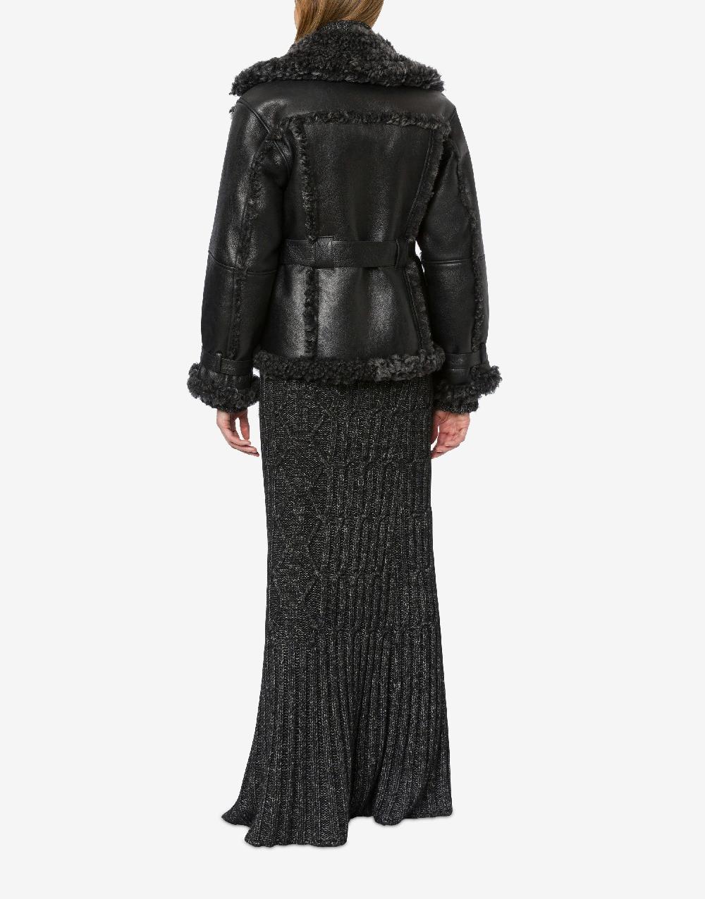 Alberta Ferretti Montone in shearling nappato reversibile 2025