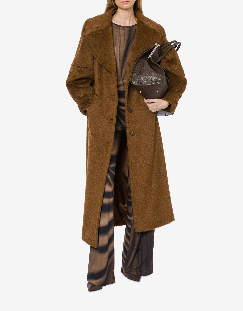 Alberta Ferretti Cappotto in alpaca Suri Promozione