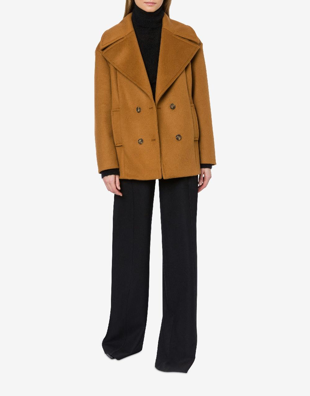 Alberta Ferretti Caban in panno di lana e cashmere Negozi Online