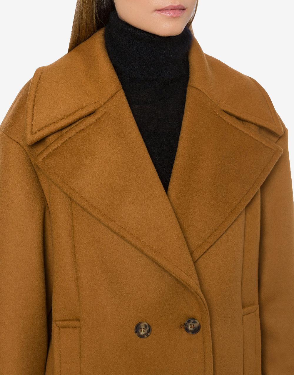 Alberta Ferretti Caban in panno di lana e cashmere Negozi Online