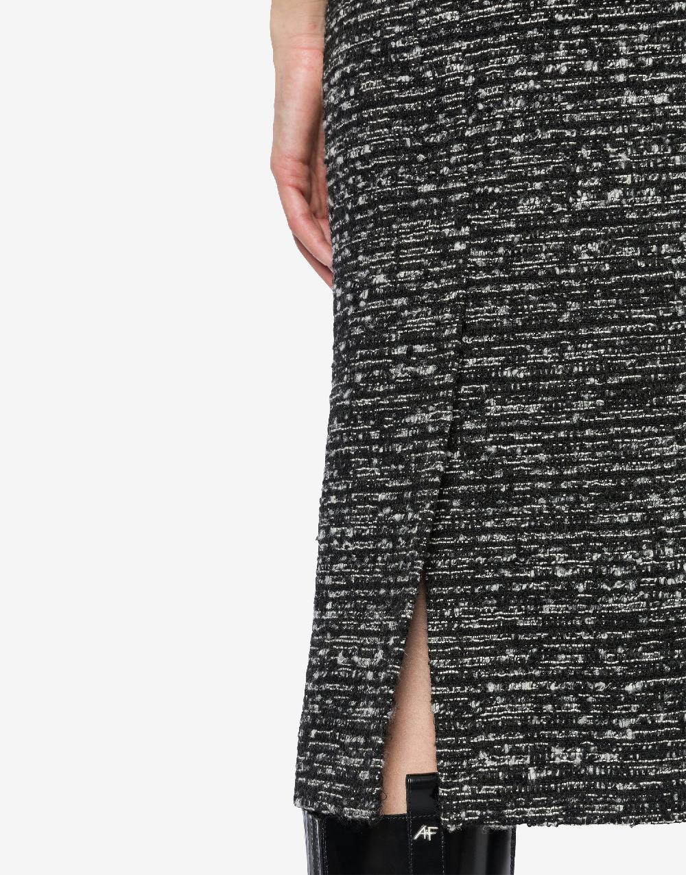 Alberta Ferretti Gonna midi in tweed bottonato Fino Al -60%