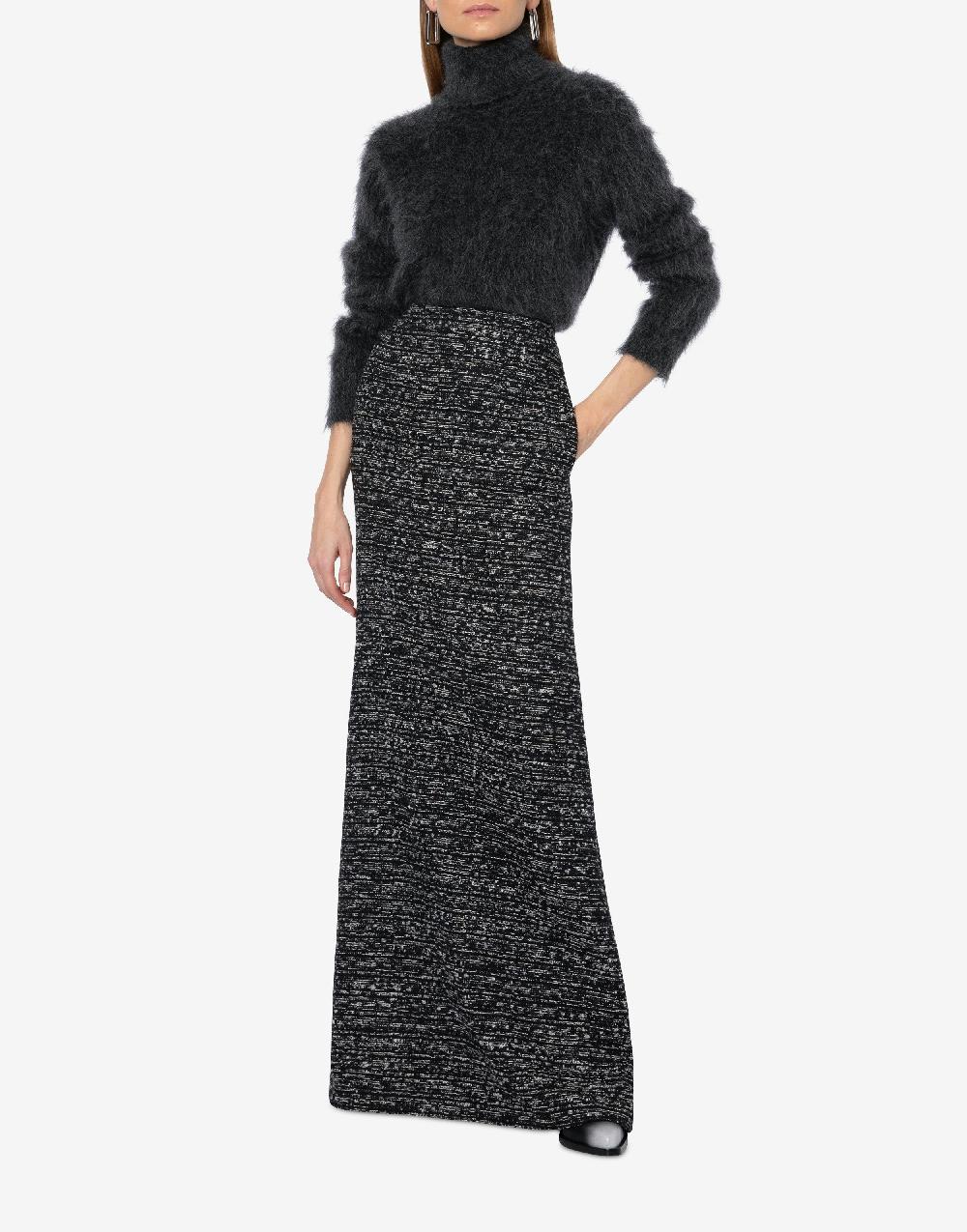 Alberta Ferretti Gonna lunga in tweed bottonato Affare Del Giorno