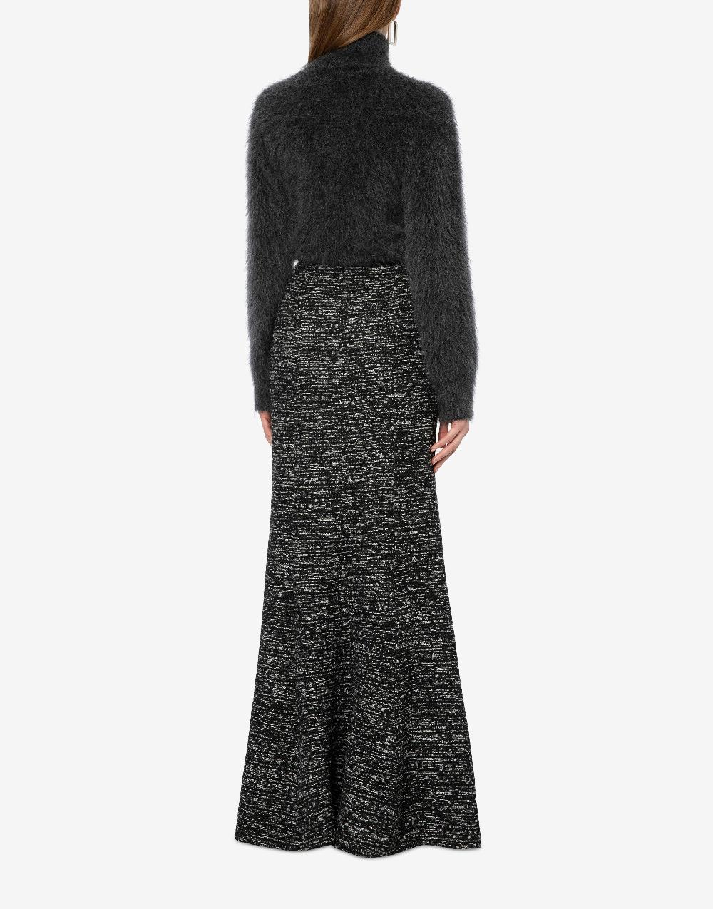 Alberta Ferretti Gonna lunga in tweed bottonato Affare Del Giorno