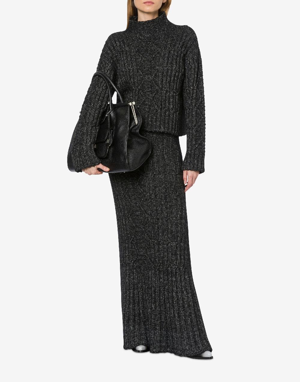 Alberta Ferretti Maglione in fettuccia di lana cotone Convenienza
