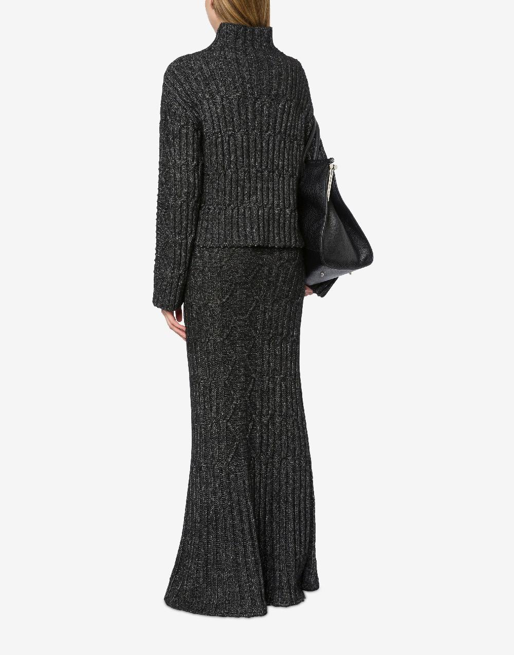 Alberta Ferretti Maglione in fettuccia di lana cotone Convenienza