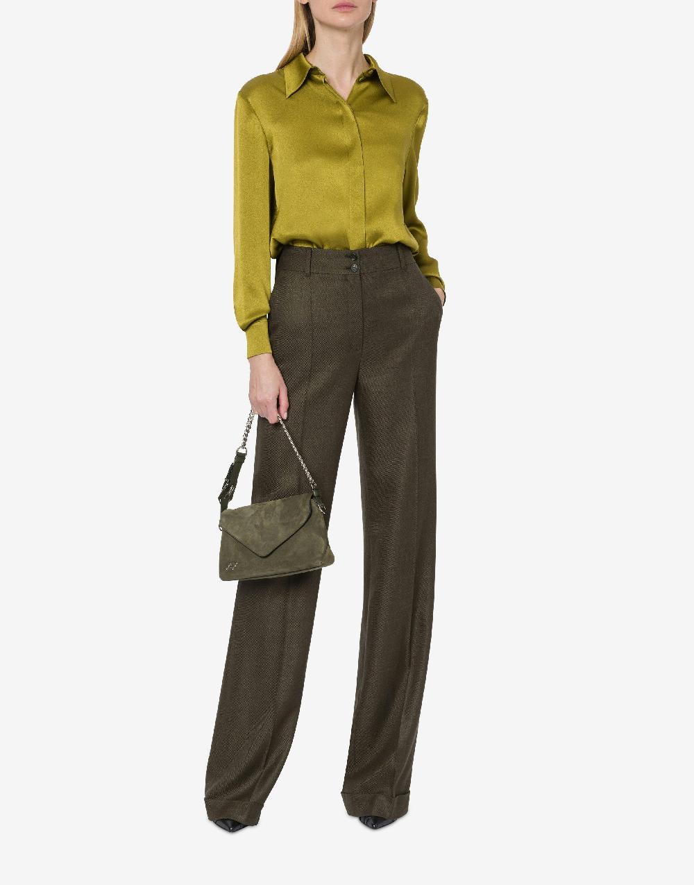 Alberta Ferretti Pantalone in twill fiammato Saldi