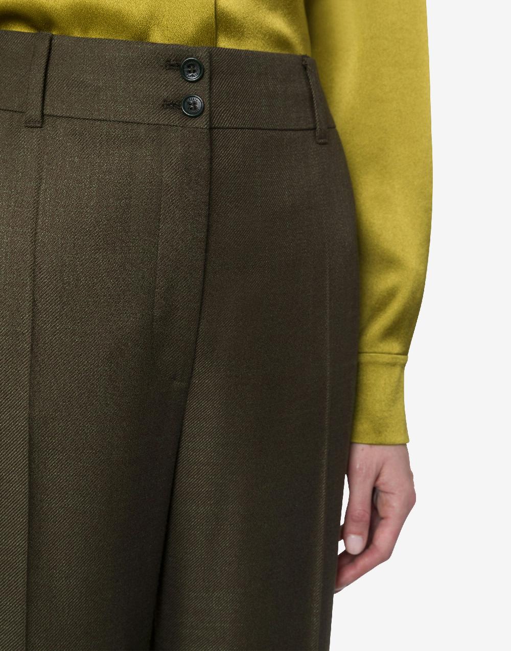 Alberta Ferretti Pantalone in twill fiammato Saldi