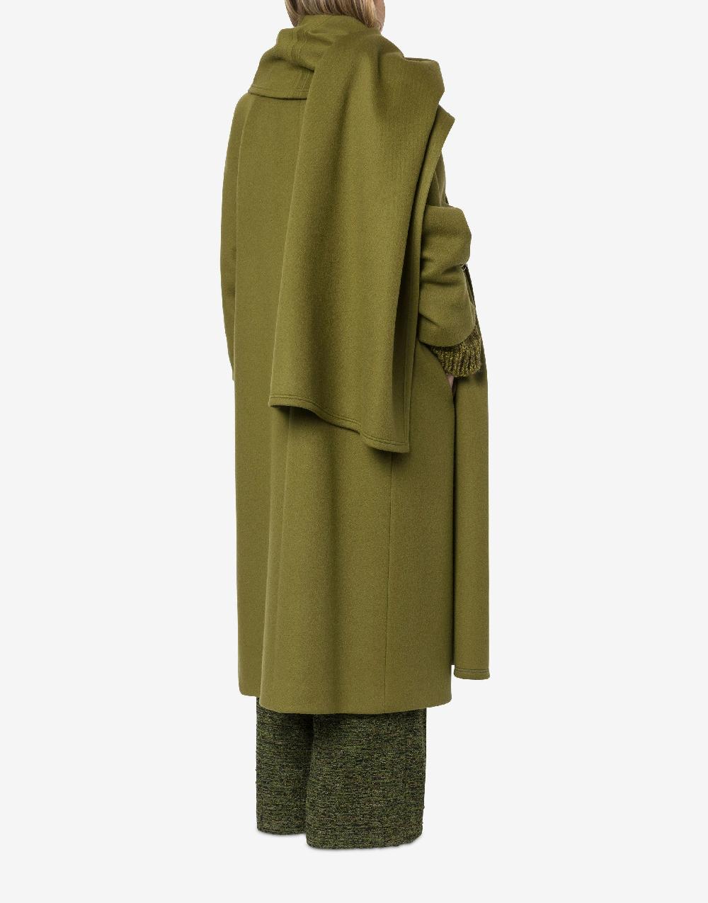 Alberta Ferretti Cappotto in panno di lana e cashmere Vendita Economica