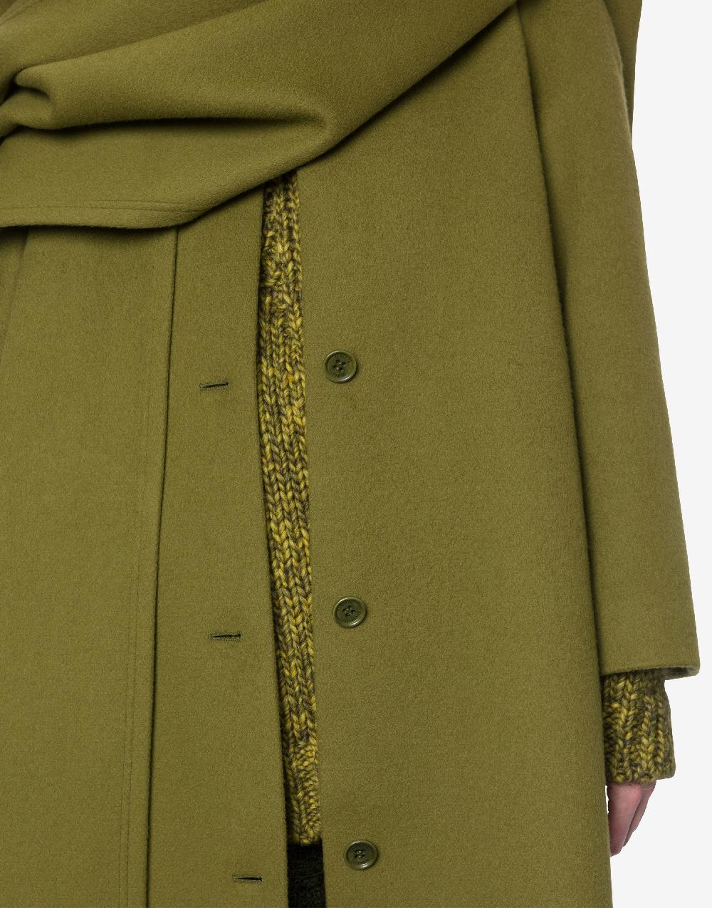 Alberta Ferretti Cappotto in panno di lana e cashmere Vendita Economica