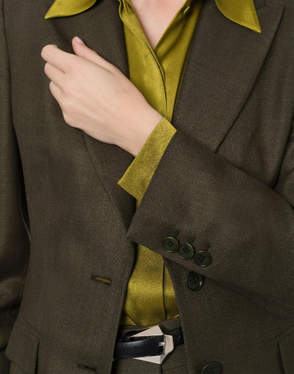 Alberta Ferretti Giacca in twill fiammato I Più Venduti
