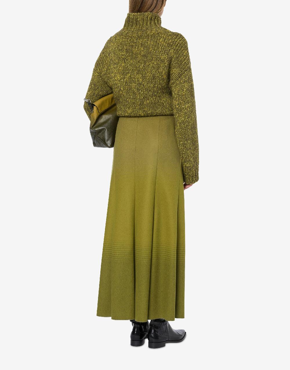 Alberta Ferretti Gonna lunga in flanella sfumata In Saldo
