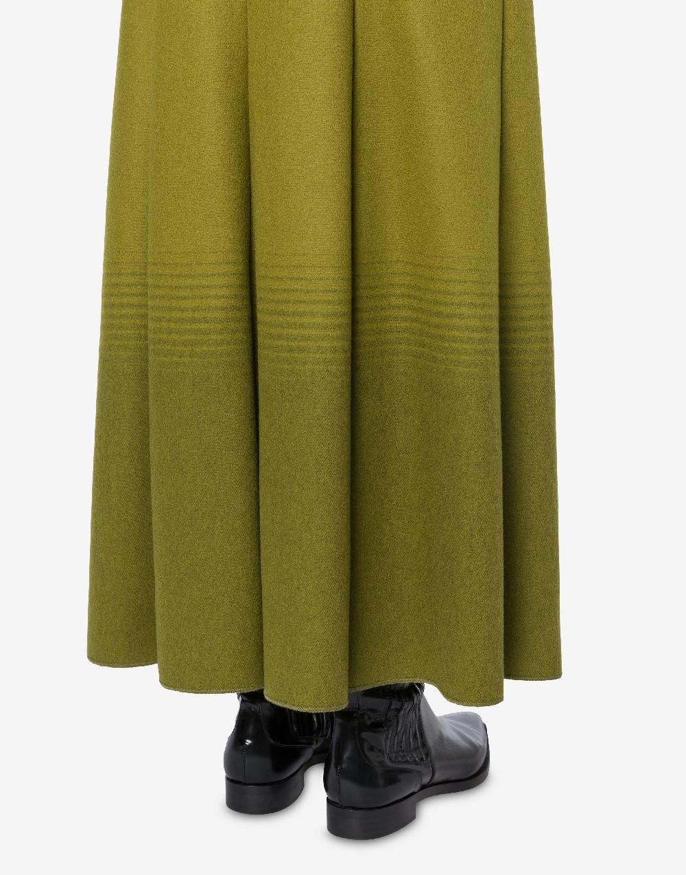 Alberta Ferretti Gonna lunga in flanella sfumata In Saldo