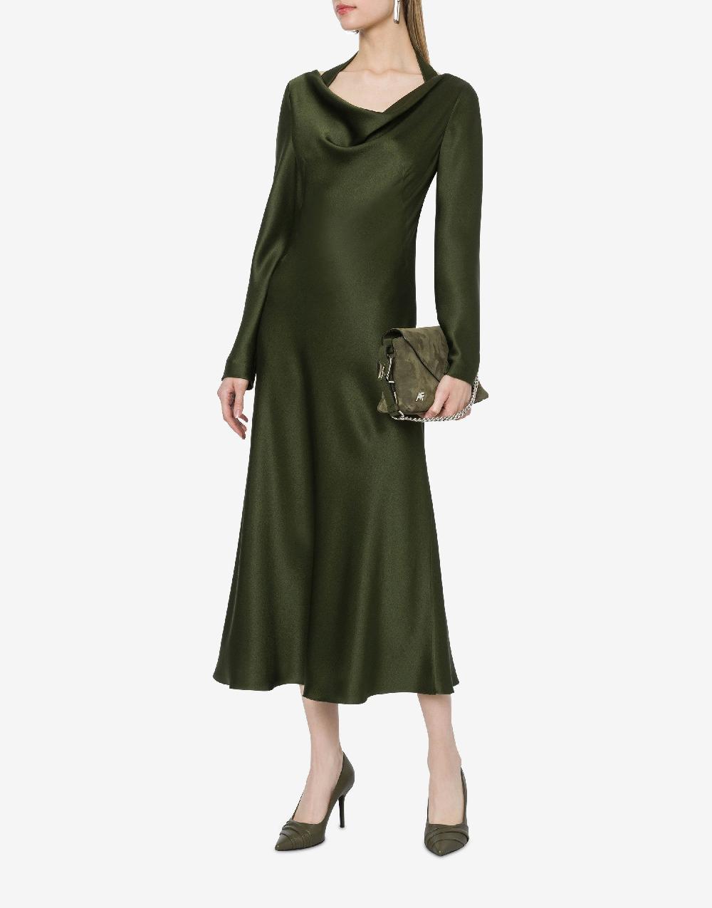 Alberta Ferretti Abito longuette in raso Italy