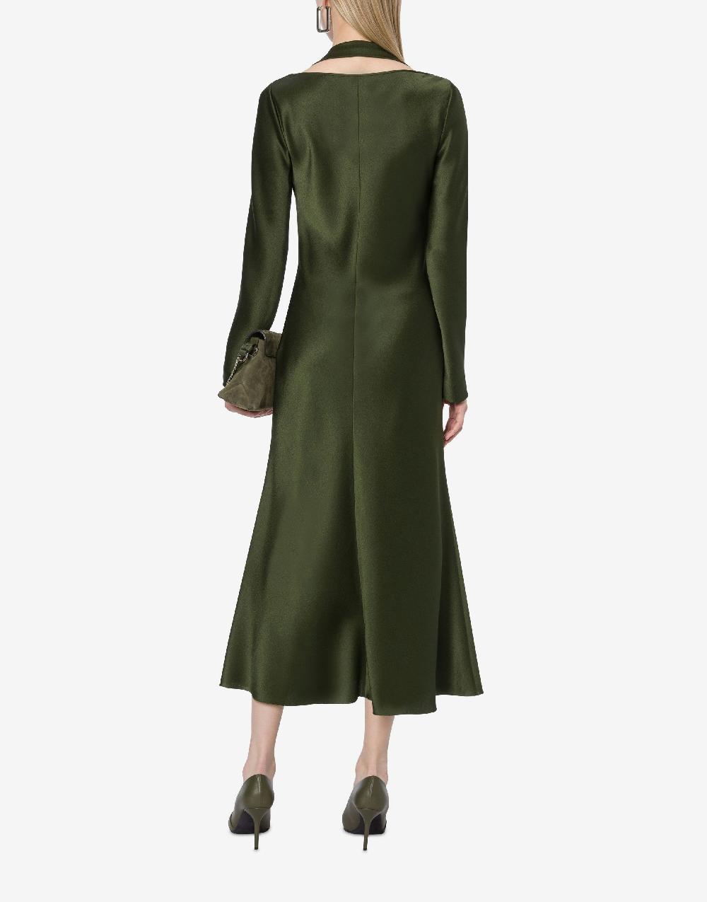 Alberta Ferretti Abito longuette in raso Italy