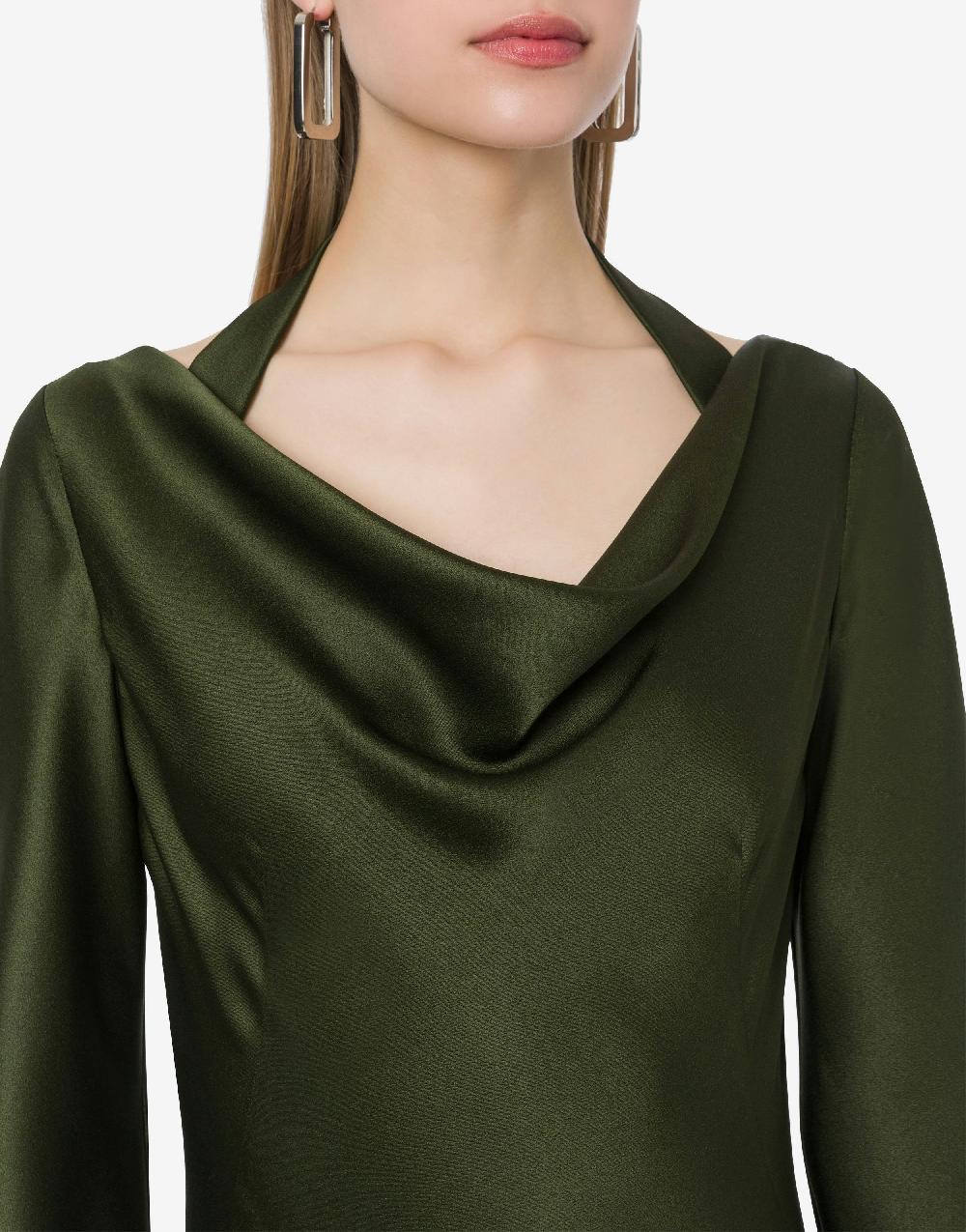Alberta Ferretti Abito longuette in raso Italy