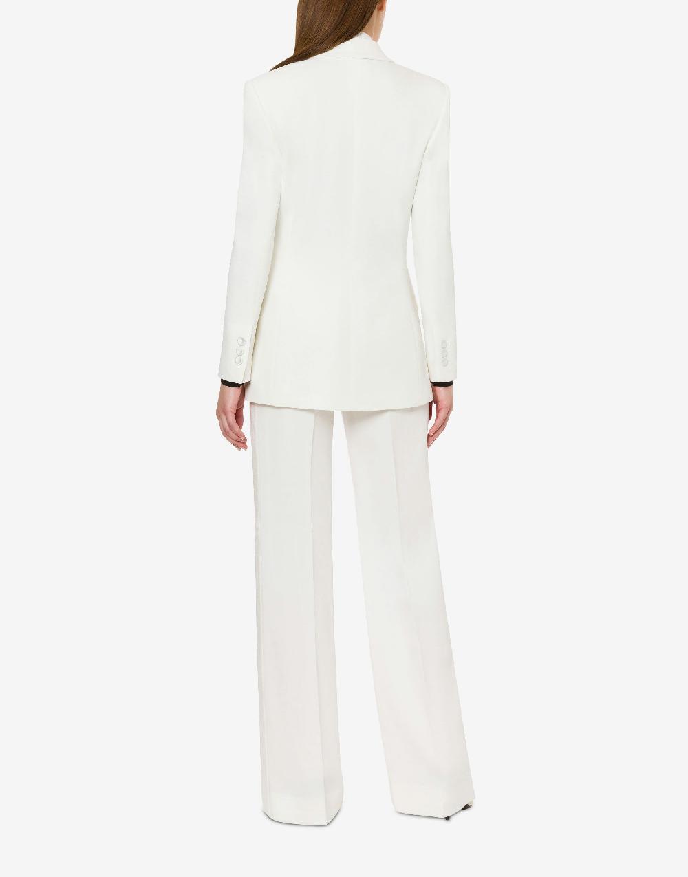 Alberta Ferretti Giacca doppiopetto in cady stretch Qualità