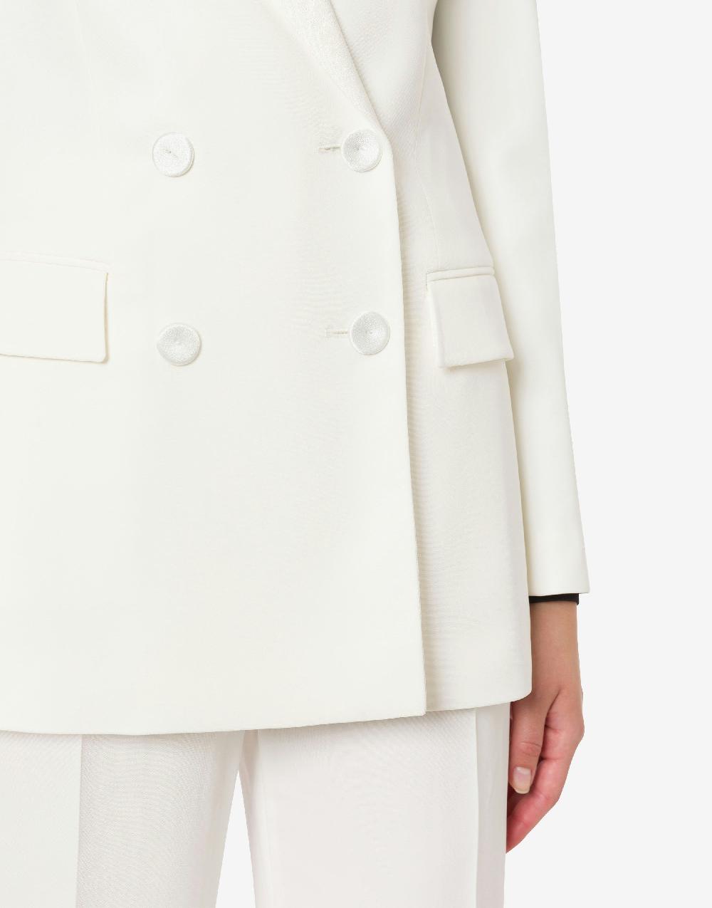 Alberta Ferretti Giacca doppiopetto in cady stretch Qualità