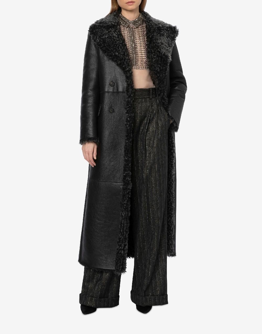 Alberta Ferretti Montone lungo in shearling nappato Negozi Online