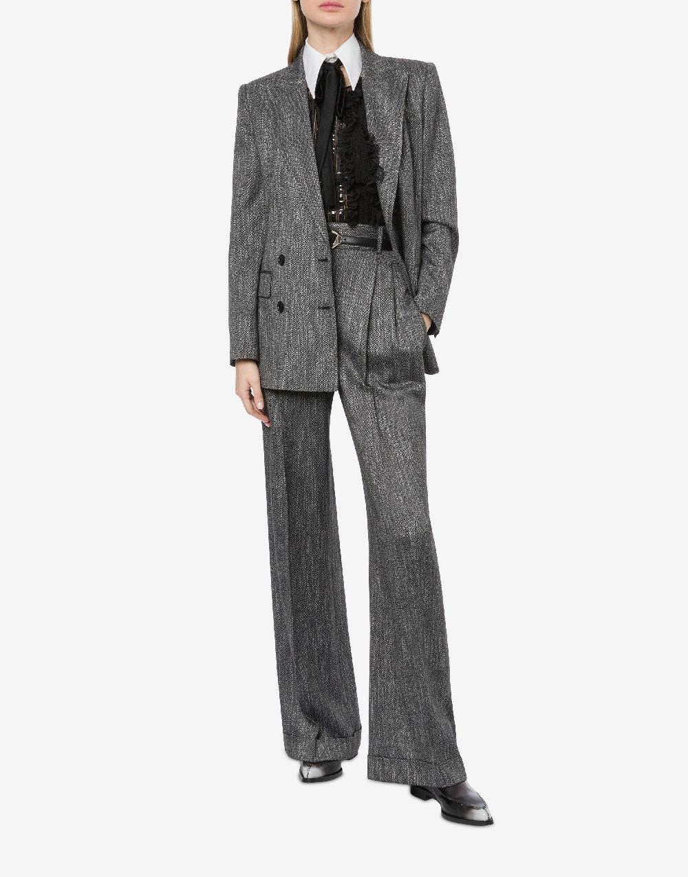 Alberta Ferretti Giacca doppiopetto in chevron Promozione Limitata