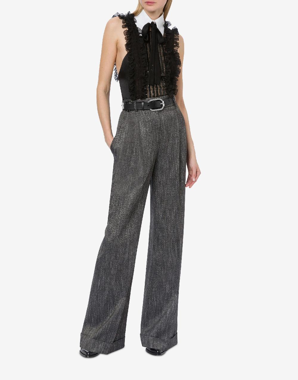 Alberta Ferretti Pantalone in chevron Fino Al -60%