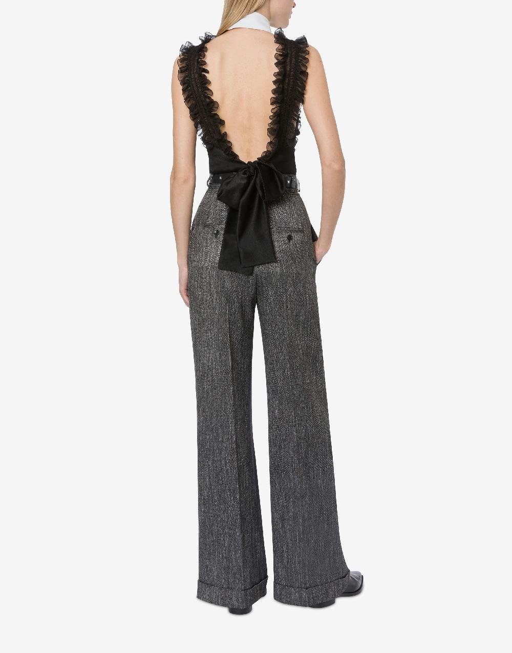 Alberta Ferretti Pantalone in chevron Fino Al -60%