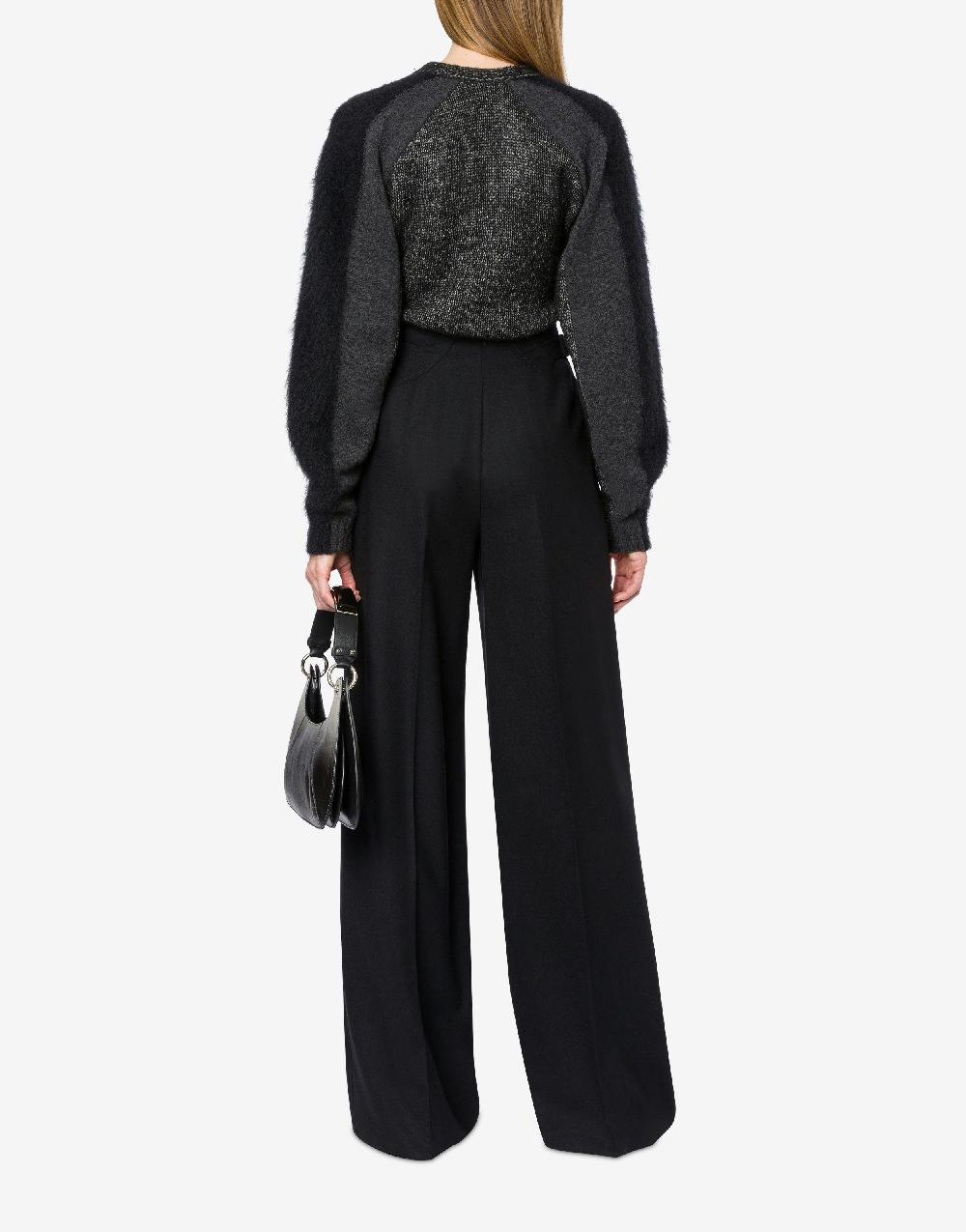 Alberta Ferretti Maglione con maniche in misto lana cashmere Sottocosto