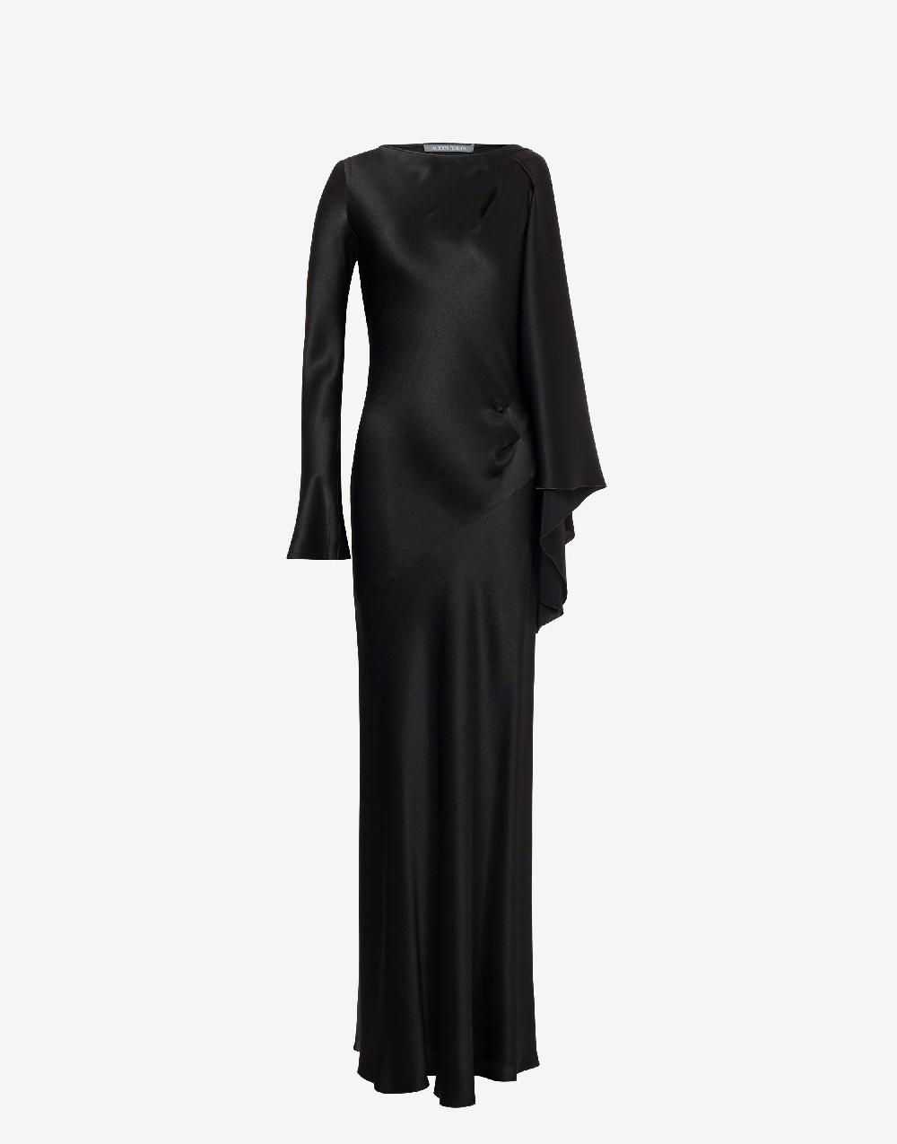 Alberta Ferretti Abito in raso Offerta