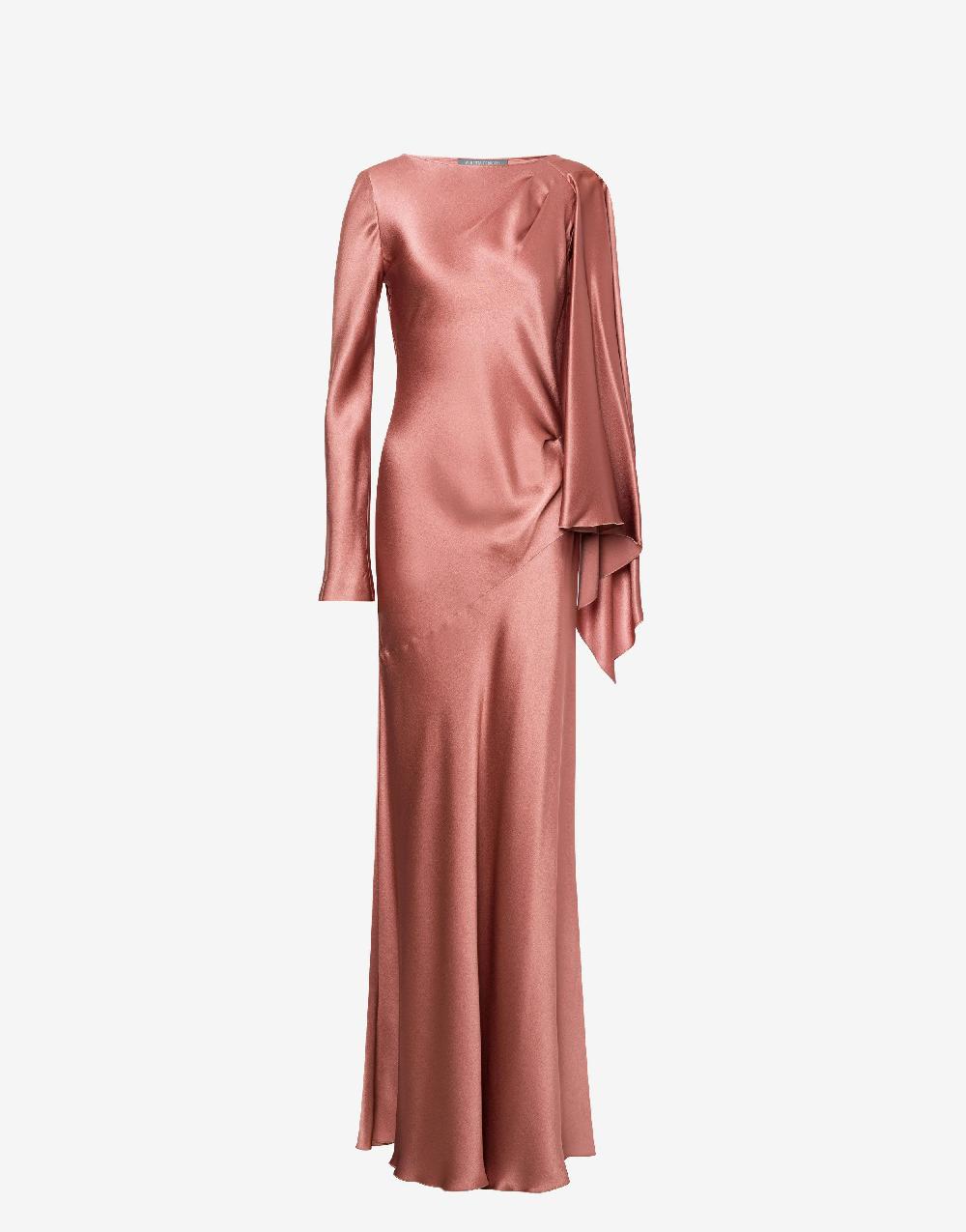 Alberta Ferretti Abito in raso Offerte