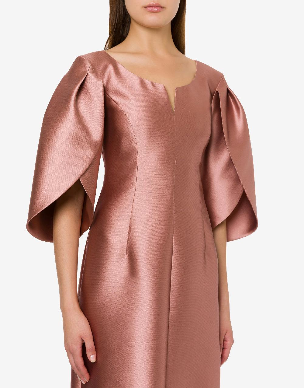 Alberta Ferretti Abito in mikado con maniche tulipano Hotsell