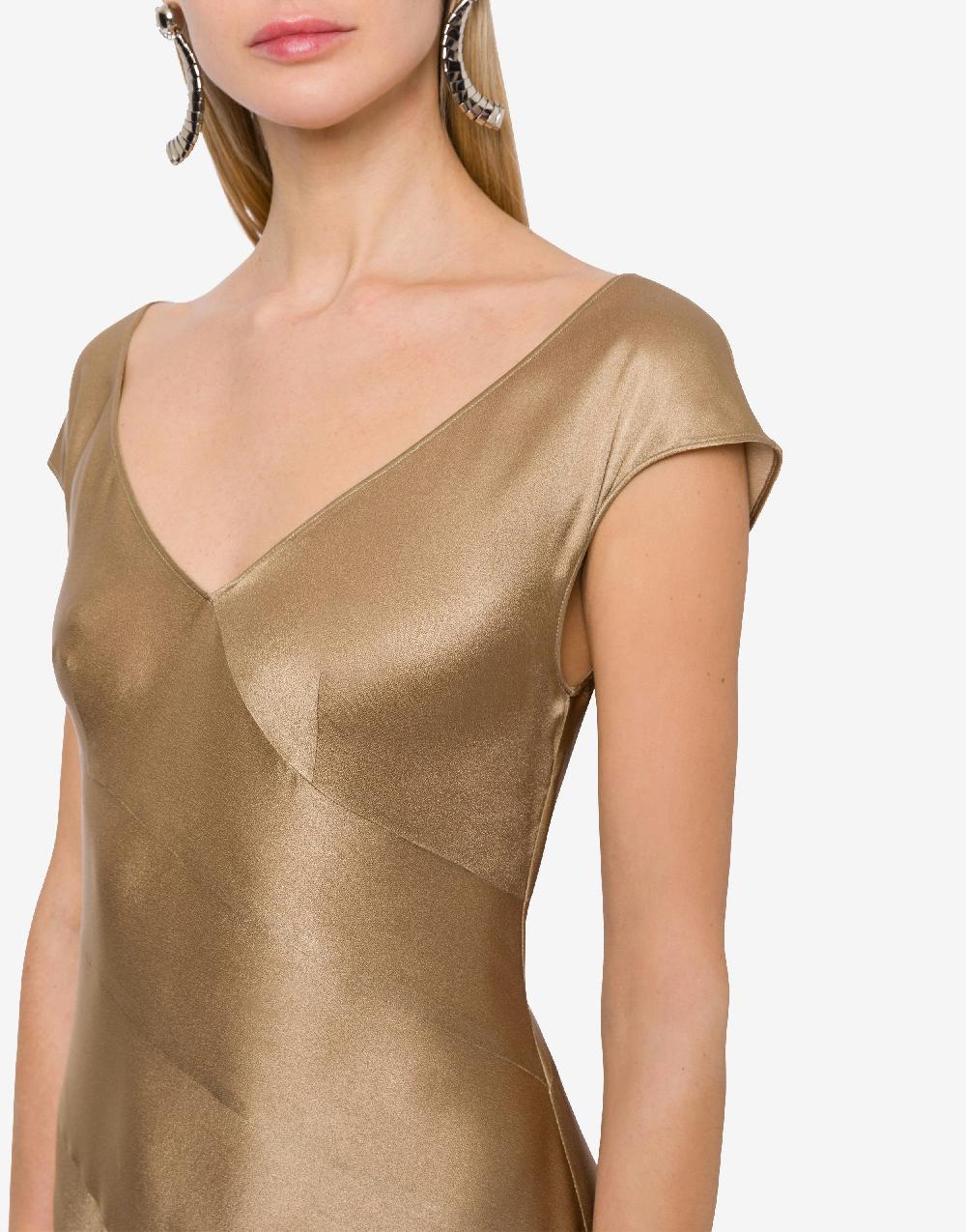 Alberta Ferretti Abito lungo in raso Acquista Ora