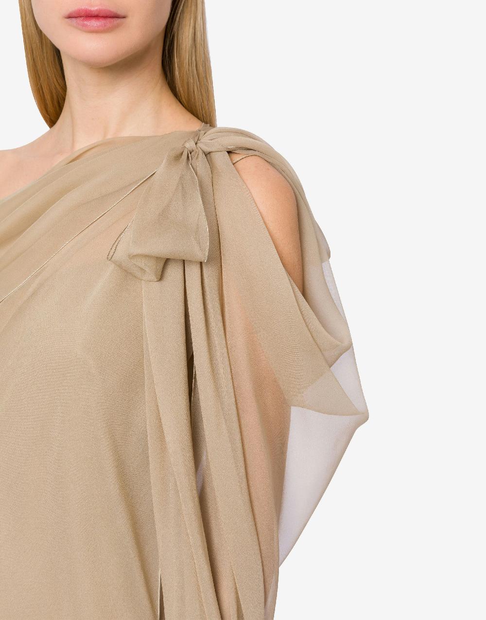 Alberta Ferretti Abito lungo in chiffon con drappeggi I Più Venduti