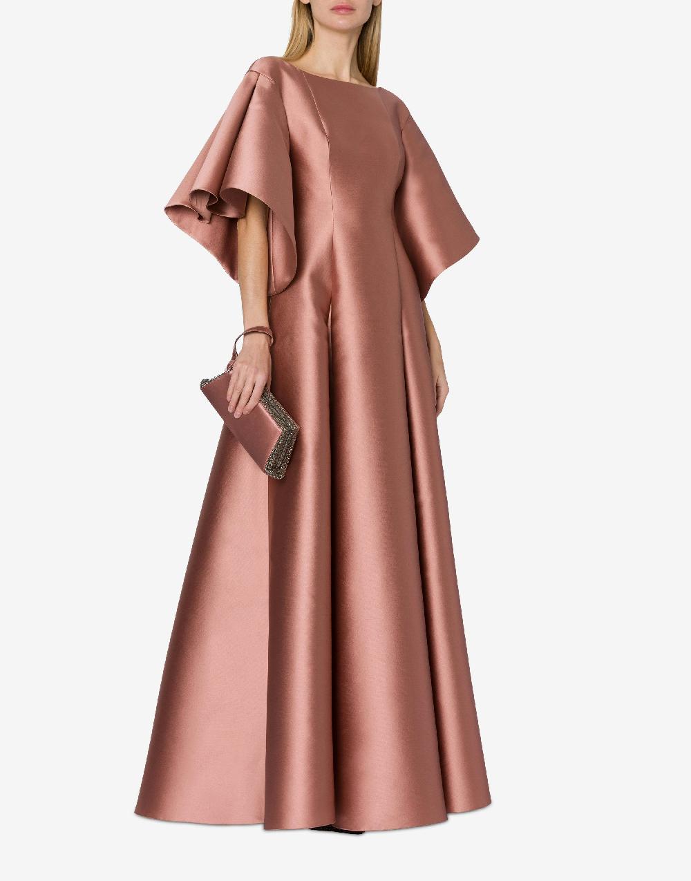 Alberta Ferretti Abito lungo in mikado Promozione