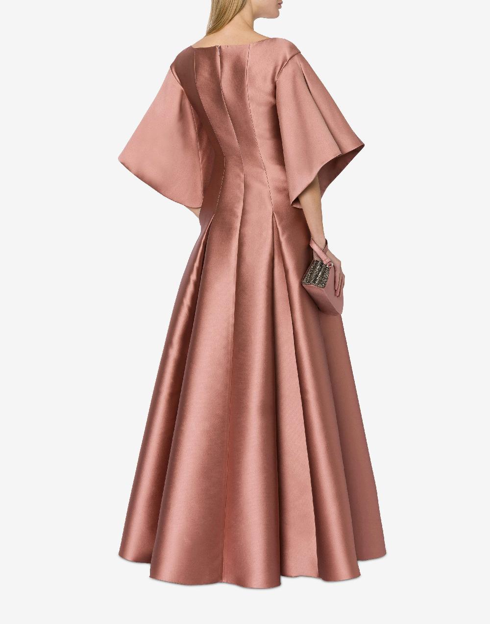 Alberta Ferretti Abito lungo in mikado Promozione