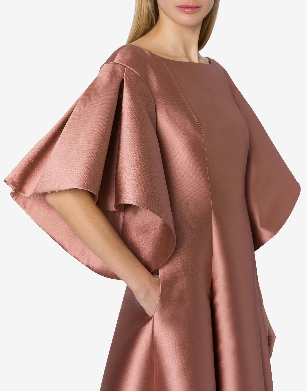 Alberta Ferretti Abito lungo in mikado Promozione