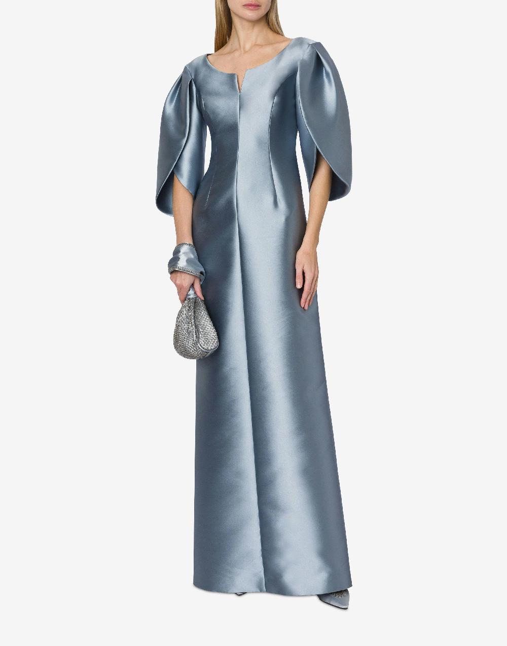 Alberta Ferretti Abito in mikado con maniche tulipano Spedizione Gratuita